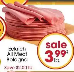 Giant Eagle Eckrich All Meat Bologna offer