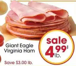 Giant Eagle Giant Eagle Virginia Ham offer
