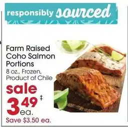 Giant Eagle Farm Raised Coho Salmon Portions offer