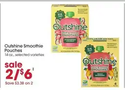 Giant Eagle Outshine Smoothie Pouches offer