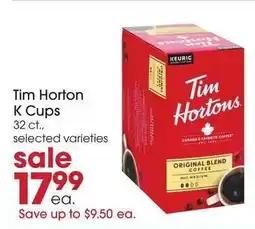 Giant Eagle Tim Horton K Cups offer