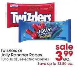 Giant Eagle Twizzlers or Jolly Rancher Ropes offer