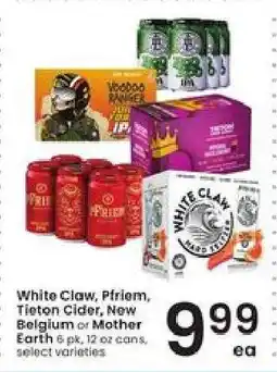 Albertsons White Claw, Pfriem, Tieton Cider, New Belgium or Mother Earth offer