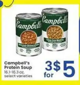 Albertsons Campbell's Protein Soup offer