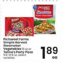 Albertsons Pictsweet Farms Simple Harvest Steamable Vegetables or Totino's Party Pizza offer