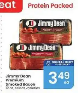 Albertsons Jimmy Dean Premium Smoked Bacon offer