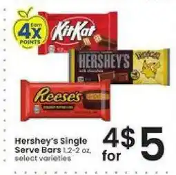 Albertsons Hershey's Single Serve Bars offer