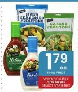 Albertsons Salad Dressings and Croutons offer