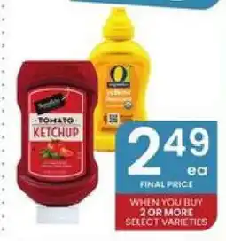 Albertsons Ketchup and Mustard offer