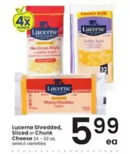 Albertsons Lucerne Shredded, Sliced or Chunk Cheese offer