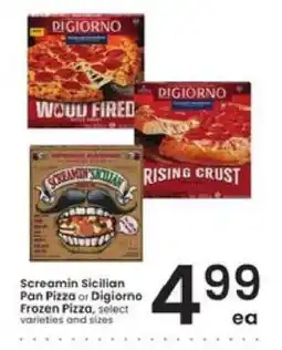 Albertsons Screamin Sicilian Pan Pizza or DiGiorno Frozen Pizza offer