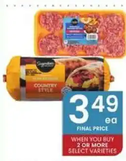 Albertsons Signature SELECT Sausage offer