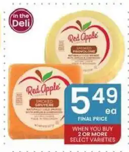 Albertsons Red Apple Cheese offer