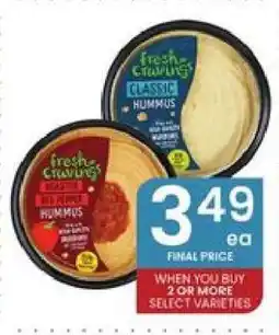 Albertsons Fresh Cravings Hummus offer