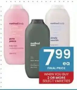 Albertsons Method Body Wash offer