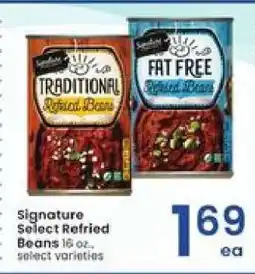 Albertsons Signature Select Refried Beans offer
