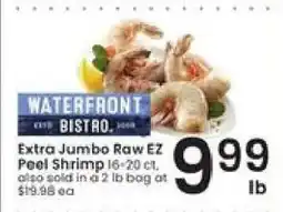 Albertsons Waterfront Bistro Extra Jumbo Raw EZ Peel Shrimp offer