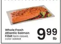 Albertsons Whole Fresh Atlantic Salmon Fillet offer