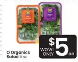Albertsons O Organics Salad offer