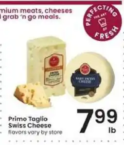 Albertsons Primo Taglio Swiss Cheese offer