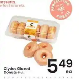 Albertsons Clydes Glazed Donuts offer