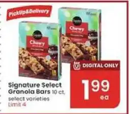 Albertsons Signature Select Granola Bars offer
