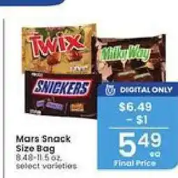 Albertsons Mars Snack Size Bag offer