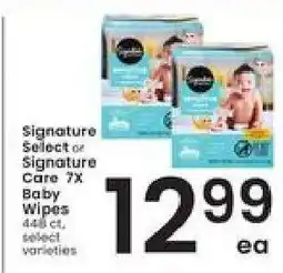Albertsons Signature SELECT or Signature Care 7x Baby Wipes offer
