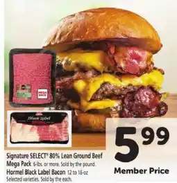 Safeway Signature SELECT 80% Lean Ground Beef Mega Pack offer