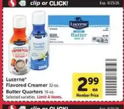Safeway Lucerne Flavored Creamer / Butter Quarters offer