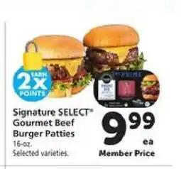 Safeway Signature SELECT Gourmet Beef Burger Patties offer