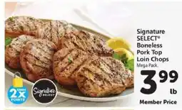 Safeway Signature SELECT Boneless Pork Top Loin Chops offer