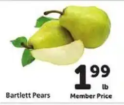 Safeway Bartlett Pears offer