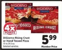 Safeway DiGiorno Rising Crust or Hand Tossed Pizza offer