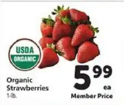Safeway Organic Strawberries offer