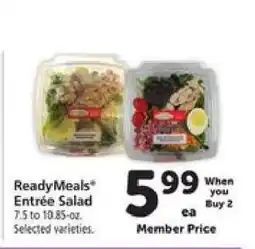 Safeway ReadyMeals Entrée Salad offer