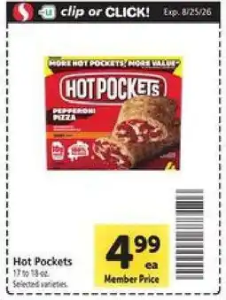 Safeway Hot Pockets offer
