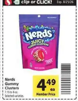 Safeway Nerds Gummy Clusters offer