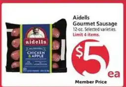 Safeway Aidells Gourmet Sausage offer