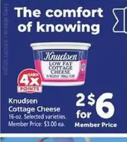 Safeway Knudsen Cottage Cheese offer