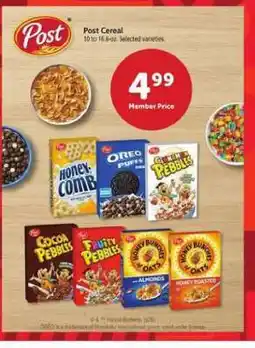 Safeway Post Cereal offer
