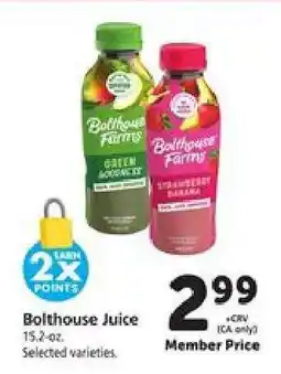 Safeway Bolthouse Juice offer