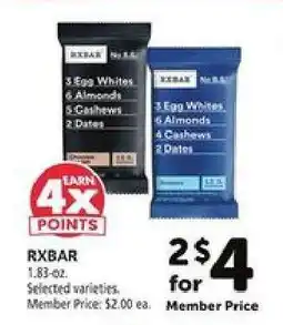 Safeway RXBAR offer