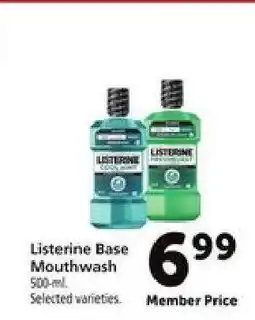 Safeway Listerine Base Mouthwash offer