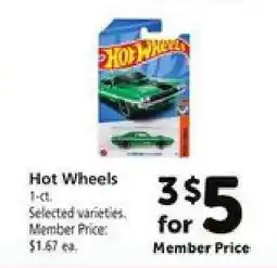 Safeway Hot Wheels offer