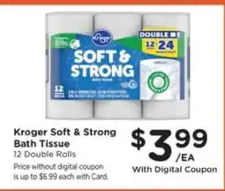 Pick'n Save Kroger Soft & Strong Bath Tissue offer