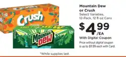 Pick'n Save Mountain Dew or Crush offer