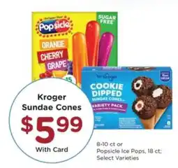 Pick'n Save Kroger Sundae Cones offer