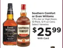 Pick'n Save Southern Comfort or Evan Williams offer