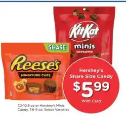 Pick'n Save Hershey's Share Size Candy offer